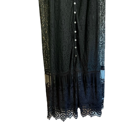 Macy’s Women’s Dress Size 24W Black Lace Empire Waist Over Slip Dress City Chic - Picture 3 of 8